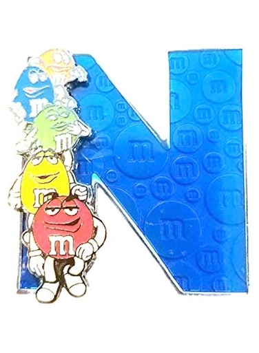 M&amp;M's Refrigerator Alphabet Magnets size 6cm (Blue)