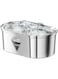 Stainless Steel Pet Water Fountain, Dog Water Fountain, 118oz/3.5L Automatic Cat Water Fountain Dishwasher Safe, Large Pet Water Fountain, with Quiet Pump, Water Level Window Pet Fountain Indoor