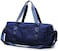 MahMir Gym Bag with Shoes and Waterproof Pocket (Blue)