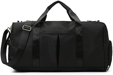 ماهمير شنطة صالة الالعاب الرياضية للرجال والنساء (اسود)