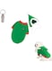 PETSARY Dog Xmas Sweater &amp; Elf Hat with 1 Pcs Pet Id Tag Gift - Dog Breathable Cool Costume Vest Outfit - Merry Christmas Winter Warm Recovery Suit - Soft Cloth Outerwear (Green, Small)