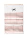 8 Pockets Striped Hanging Storage Bag White/Red/Beige