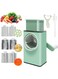 Cheese Grater, Upgraded Cheese Shredder with Handle, 3 in 1 Vegetable Cutter Spiralizer Vegetable Slicer for Cheese, Vegetables and Nuts