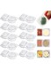 10pcs Condiment Containers with Double Compartments,Reusable Portable Leakproof Plastic Snack Pots Containers with Dip Section for to-go Sauce, Sampling, Travel (10PCS)