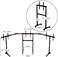 Next Level Free Standing Triple Monitor Stand