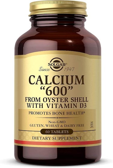 Solgar Calcium 600 (From Oyster Shell With Vitamin D3) 120 Tablets