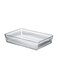 Rectangular Glass Baking Tray, 3000 Ml Capacity, 64 Mm Height, 306X209 Mm Diameter - Clear