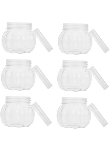 ELECDON Sugar Containers 24 Pcs Pet Jar Child The Pet Seal Transparent Tank Kitchen Counter Canisters