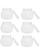 ELECDON Sugar Containers 24 Pcs Pet Jar Child The Pet Seal Transparent Tank Kitchen Counter Canisters