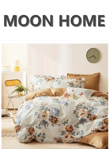HOME King/Queen/Single size Soft and Breathable Microfiber Hypoallergenic Beautiful Design Duvet Cover Set ,set includes 1 Comforter Cover, 1 Fitted Bedsheet, 4 Pillowcases