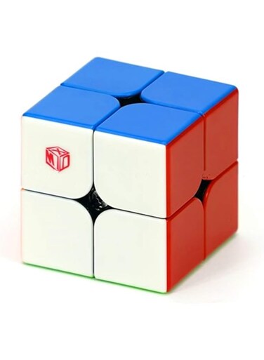 Qiyi Cuberspeed X Man Design Flare 2x2 M Speed Cube stickerless Magnetic 2x2x2 Cube