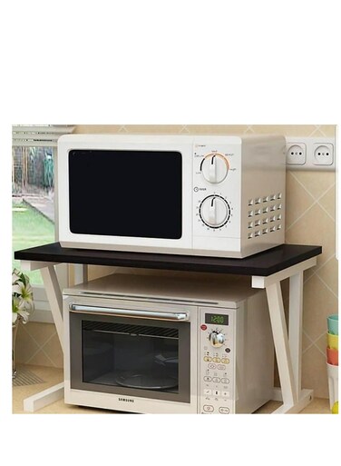 Microwave Oven Rack Multifunctional Microwave Stand Kitchen Storage 2 Tier Shelf for Home Cabinet Storage Rack