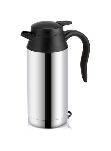 Trisar Car Kettle, 12V 750ml Food Grade Stainless Steel Car Heating Cup, Portable Fast Boiling Travel Kettle with Indicator Light and Charger for Hot Water, Coffee, Tea, Beverage