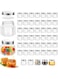 25 Pcs 3 oz Hexagon Plastic Jars with Lids Mini Honey Jars Wide Mouth Canning Small for Party Wedding Favors, Baby Shower, DIY Gift, Jelly (Silver)