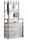 COOLBABY Multi-layer Shoe and Hat Rack - Easy Assembly, Economical Dustproof Storage, Space-Saving Hanging Closet Organizer for Bedroom, Dorm, and Entryway