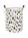 QUEENLALA Large Storage Basket,Laundry Hamper/Bathroom/Home Decor/Collapsible Round Storage Bin,Boys and Girls Hamper/Boxes/Clothing(Green forest)
