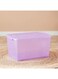 Box Rolling Storage Boxwith Wheels and Lid 55 Liter