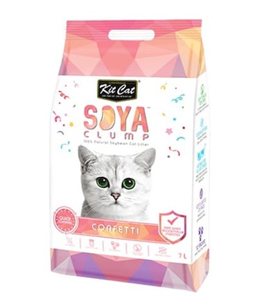 Kitcat Soyaclump Soyabean Litter Confetti 7L