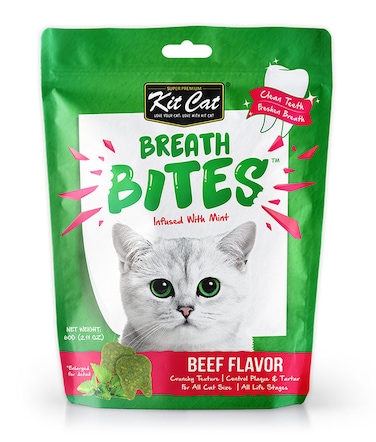 Kit Cat Breath Bites Beef Flavor Cat Treats 60G