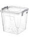 Cleany Genie Hobby Life Square Food Storage Container with Locking Lid, 1800ml, Clear Plastic, 02 1131