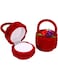 Flower Basket Shaped jewelry Red Gift Box
