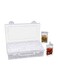 64-Slot Plastic Jewelry Drill Acrylic Storage Box Clear