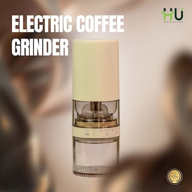 Electric Coffee Grinder Rechargeable Adjustable Grinder