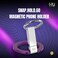 SNAP.HOLD.GO Magnetic Phone Holder &ndash; Ultra Thin Zinc Alloy Phone Ring with 360&deg; Rotation &amp; 180&deg; Foldable Stand, Strong Magnetic Grip for Smartphones-Purple