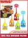 Set Of 5 Silicone Tea Infuser Filter,Loose Leaf Tea Steeper Flower Tea Strainer Spoon,Stainless Steel Loose Leaf Tea Ball,Handle Silicone Mesh Tea Cup Filter Strainer For Loose Tea
