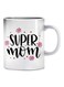 Print Super Mom Printed Mug White/Black/Pink 350ml