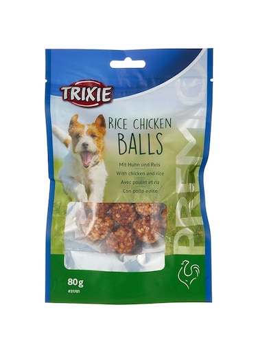Trixie Premio Rice Chicken Balls Dog Treats - 80G