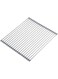Roll Up Dish Drying Rack Over The Sink 17.7(L) x 15.6(W), Multipurpose Foldable Stainless Steel Kitchen Rollable Drainer Rack, Gray