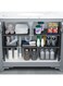 Angju Under Sink Kitchen Rack Expandable Cabinet Shelf Organizer Rack with Removable Panels for Kitchen Bathroom Storage