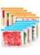 Reusable Storage Bags 10 Pack, BPA Free Reusable Freezer Bags, Large Silicone Food Bags, Reusable Sandwich Bags, Reusable Gallon Bags for Food, Reusable Bags for Lunch Sandwich Snack