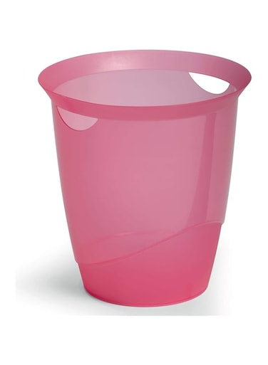 Durable Waste Basket Trend (Translucent Pink)