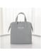 Insulated Lunch Bag Simple Bento Cooler Bag Lunch Tote Bag for Lunch Box for Women Men Adult Picnic Working Hiking Beach (Grey)