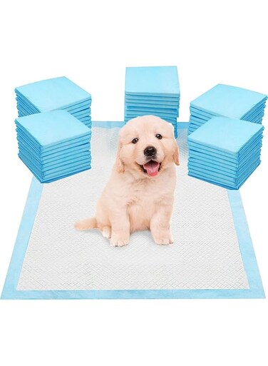 Mumoo Bear 50 PACK Puppy Training Pads for Dog Pet Pee Absorbent Toilet Pee Wee Mat Anti Slip Leakproof (60 * 45CM)