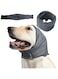 NALACAL Dog Calming Ear Covers, Noise Protection, Windproof, Universal Fit, Grey Fleece, Small
