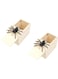 2pcs Prank box, handmade wooden surprise box prank, surprise box funny and practical surprise joke box (Rubber spider box)