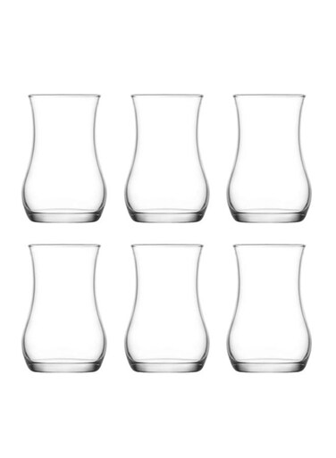 6-Piece Eva Tea Glass Set Clear 170ml