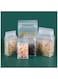 Pack Matte Frosted Clear Zipper Food Bags, Resealable Stand Up Candy Bags