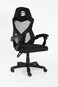 Ignite Gaming Chair &ndash; Black Edition, Breathable Mesh &amp; Fabric, Ergonomic Design, Adjustable Height, PU Casters, 120KG Max Weight