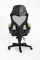Ignite Gaming Chair &ndash; Green Edition, Breathable Mesh &amp; Fabric, Ergonomic Design, Adjustable Height, PU Casters, 120KG Max Weight