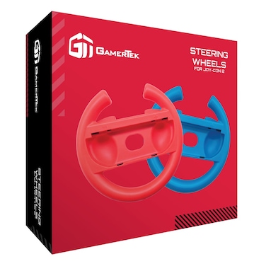 عجلة قيادة GamerTek لجهاز Nintendo Switch 2 - إصدار أزرق وأحمر