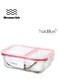 Crystal fresh Food Container 600ml High Borosilicate Glass And Pp Lid