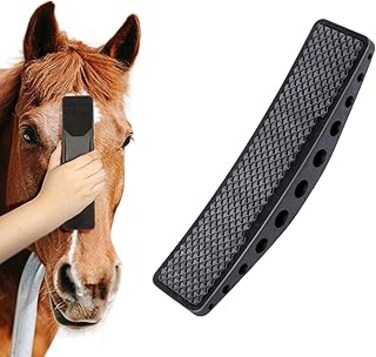 MAKINGTEC Horse Brush, Horse Massage Comb, 6-in-1Horse Hair Brush, TPR Horse Grooming Brush, Pet Root Brush, Horse Shedding Tool, Removing Dried Loose Hair, for Horse Dog and Cat Grooming Shedding