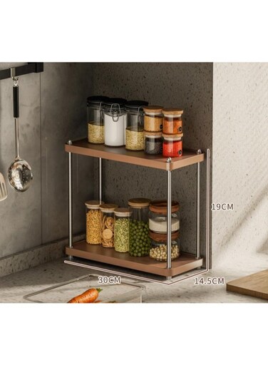 Desktop Cup Holder,2-layer Storage Rack, Organizer with Adjustable Shelves, Simple Display Stand for Living Room, Dining Room