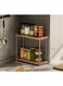 Desktop Cup Holder,2-layer Storage Rack, Organizer with Adjustable Shelves, Simple Display Stand for Living Room, Dining Room