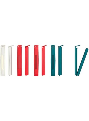 Sealing clip, mixed colours