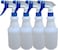 LACOT Spray Bottles 750 ml (25oz) with colored triggers refillable empty HDPE Plastic Spray Bottles for Cleaning/Gardening/saloons etc. leak Proof Heavy Duty Water Bottles 4 pcs/Pack (BLUE)